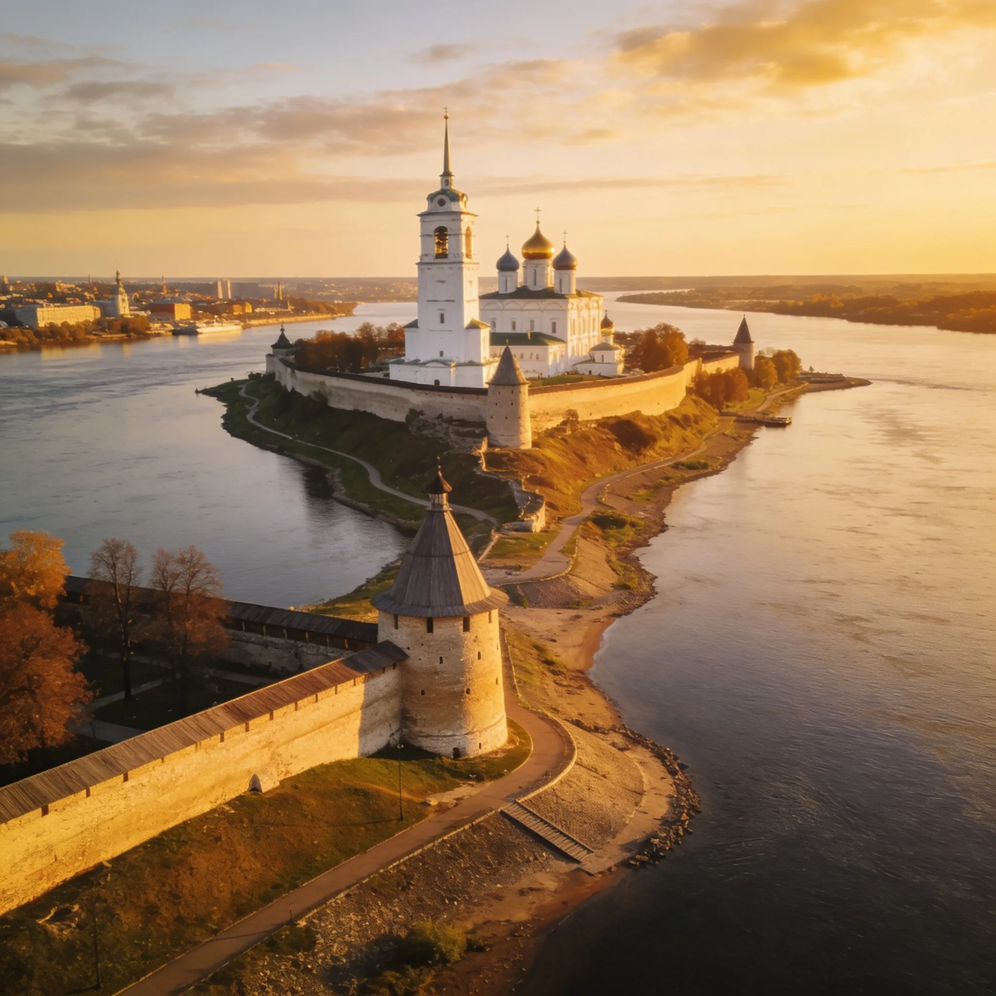 Стрелка Волги и Которосли в Ярославле